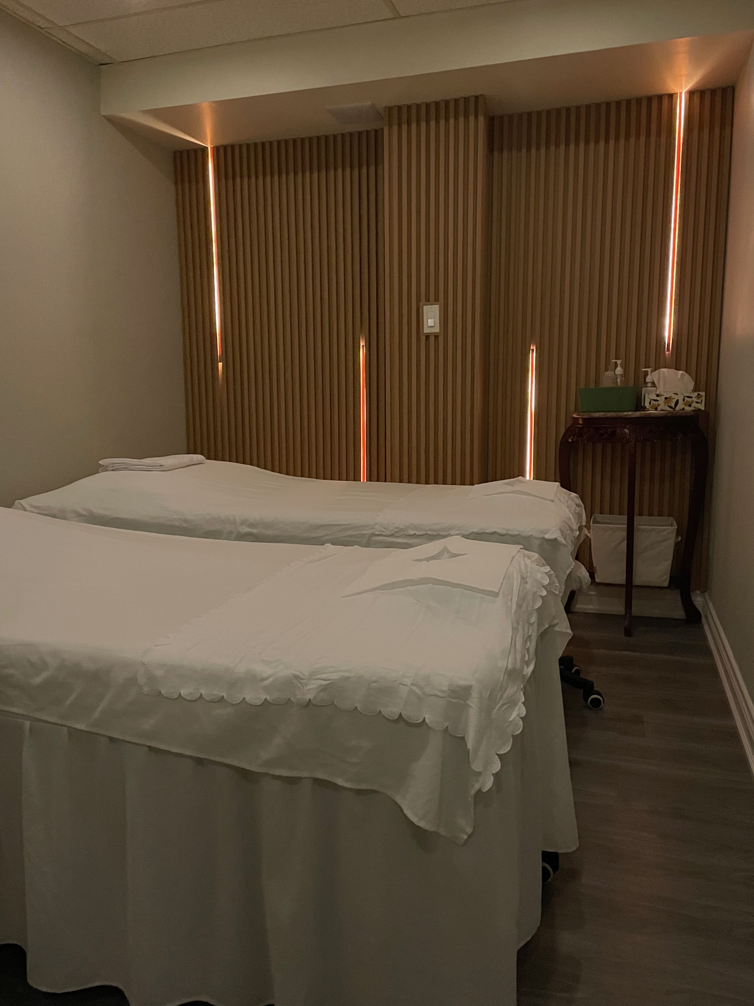 Massage room interior